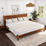 Searcy Solid Wood Platform Bed with Headboard & Slats
