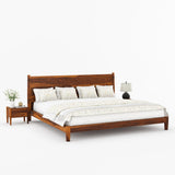 Searcy Solid Wood Platform Bed with Headboard & Slats