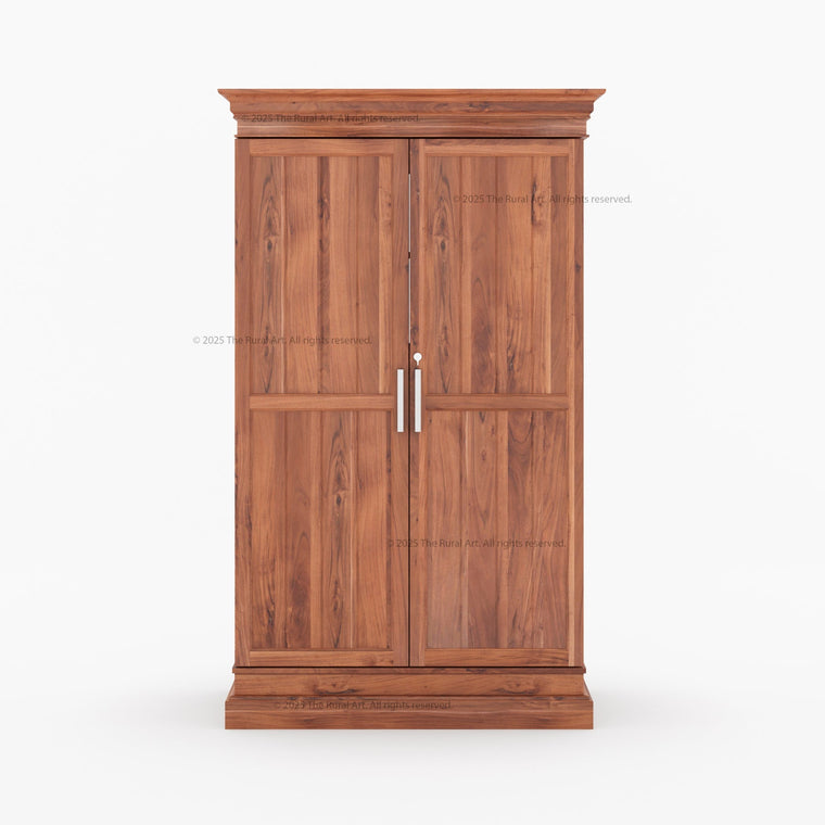 Melinda Solid Wood Bar Cabinet with Storage & Wine Rack - alternate view