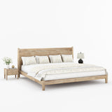 Searcy Solid Wood Platform Bed with Headboard & Slats