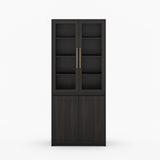 Girtin Solid Wood Wine & Coffee Bar Hutch with White Quartz Countertop - 99” Width