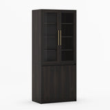 Girtin Solid Wood Wine & Coffee Bar Hutch with White Quartz Countertop - 99” Width