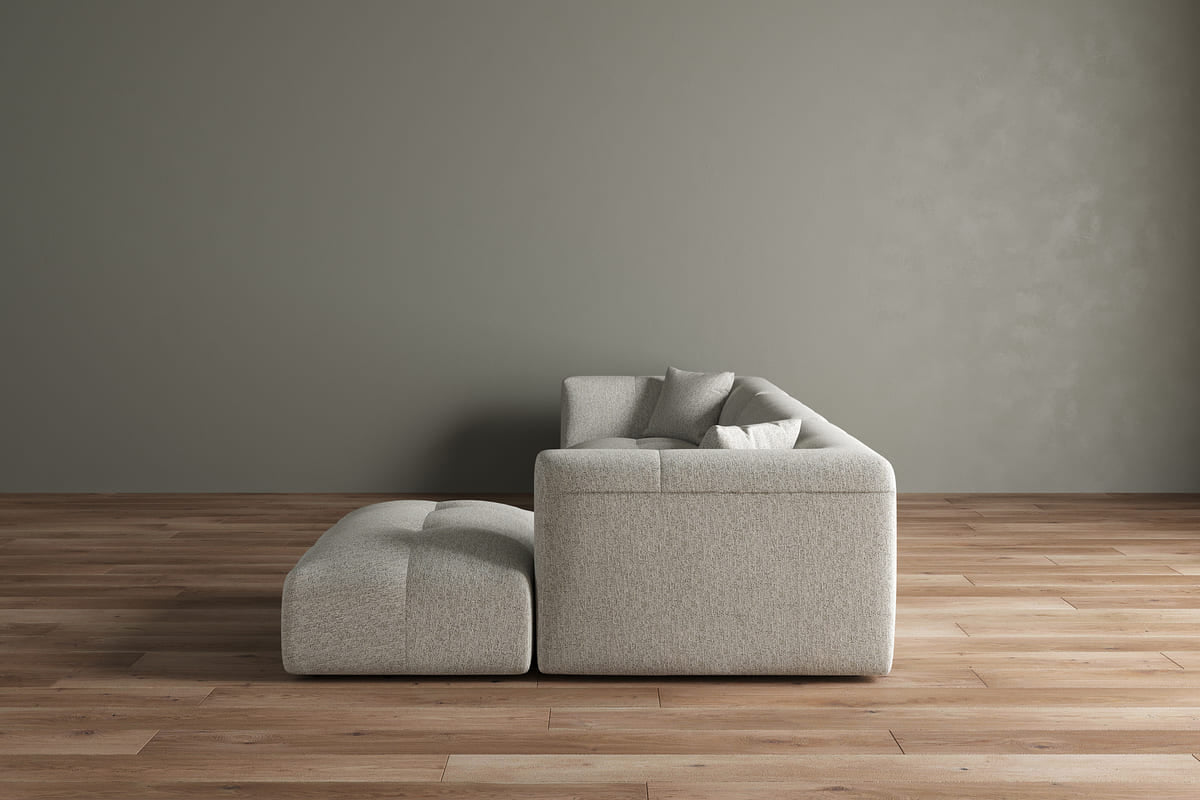 Moda 3 - Pc Modular Sofa with Ottoman - detail view 39