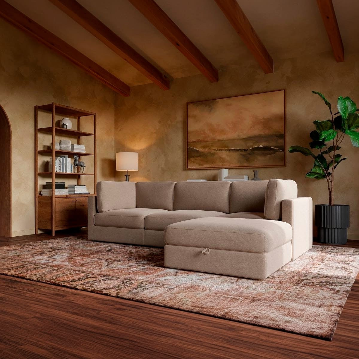 Haven 3 - Pc Modular Sofa with Ottoman - detail view 63