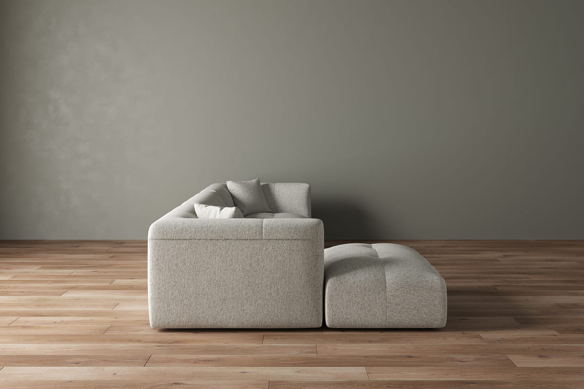 Moda 3 - Pc Modular Sofa with Ottoman - detail view 27