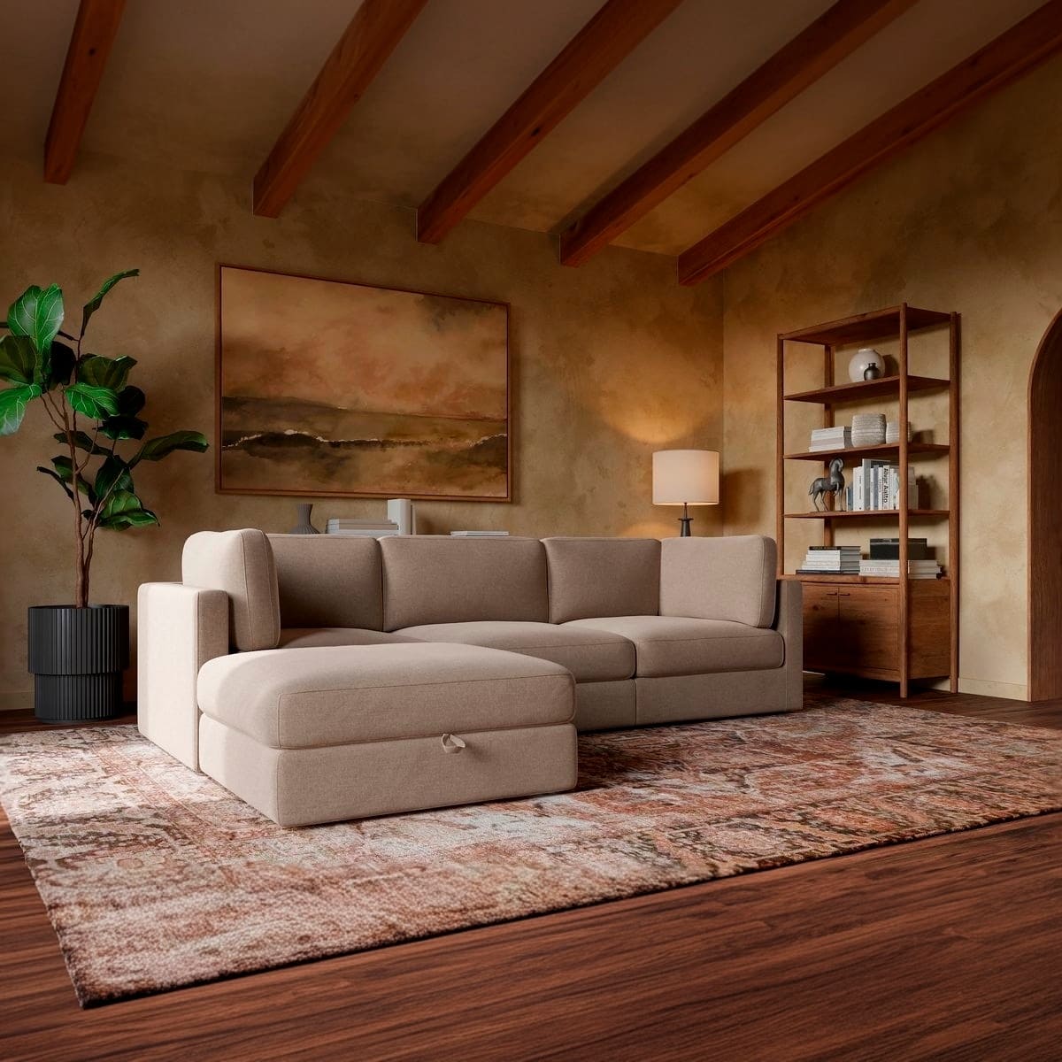 Haven 3 - Pc Modular Sofa with Ottoman - detail view 43