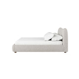 Oliver Bed - Curved Boucle Upholstered