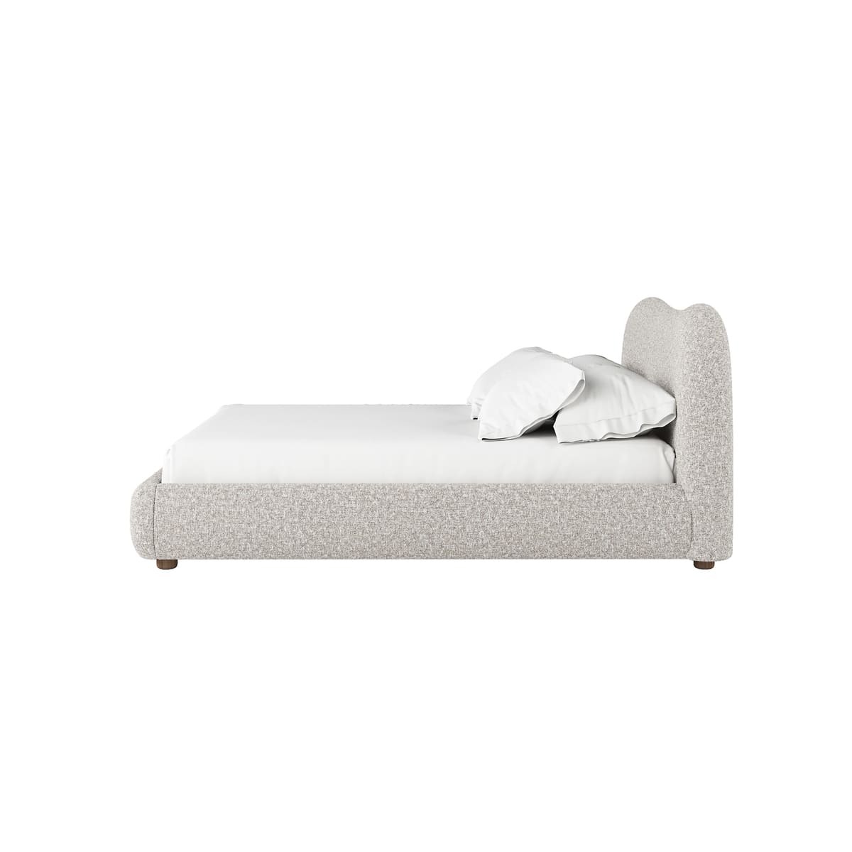 Oliver Bed - Curved Boucle Upholstered - detail view 8