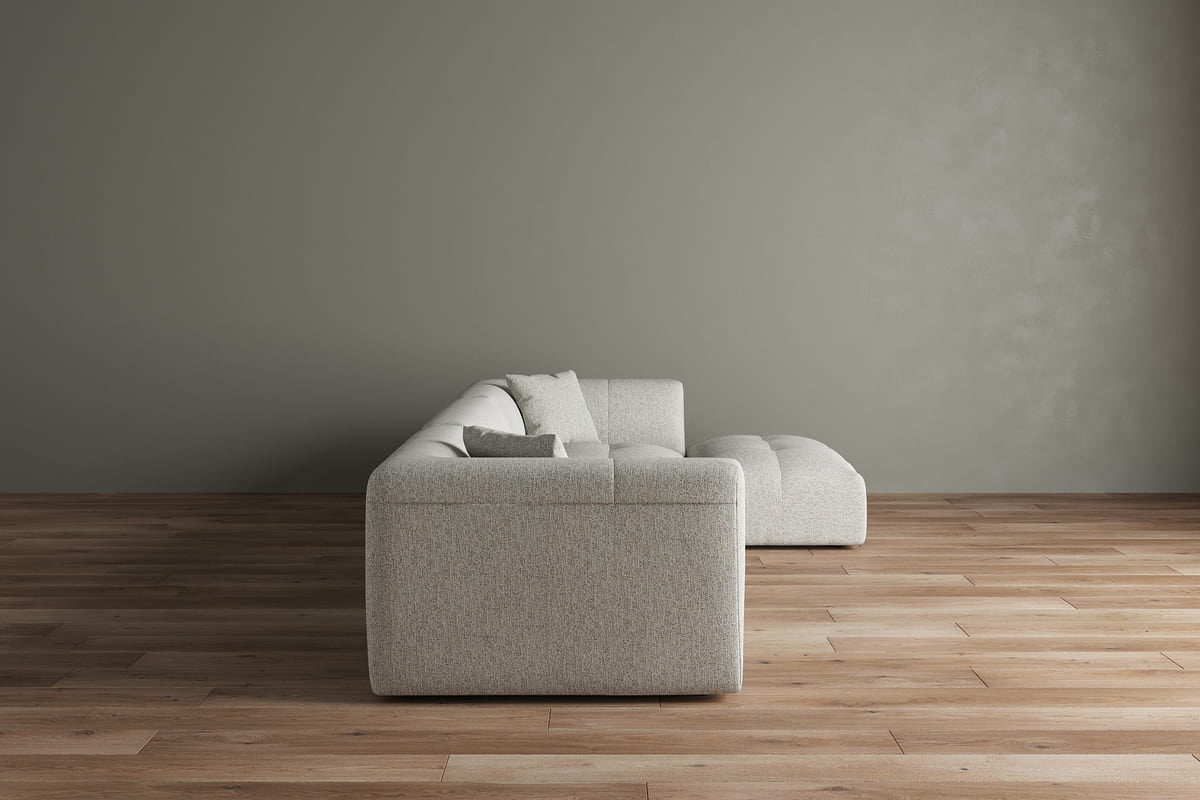 Moda 3 - Pc Modular Sofa with Ottoman - detail view 40