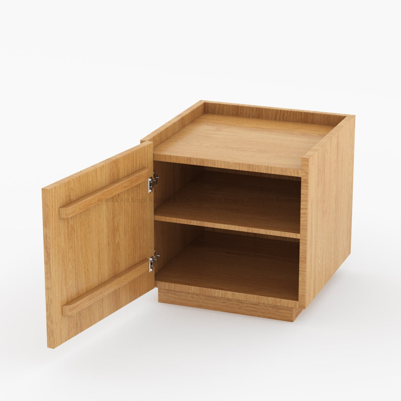 Sierra Vista Nightstand - Premium Teak Wood with a Unique Design - detail view 6