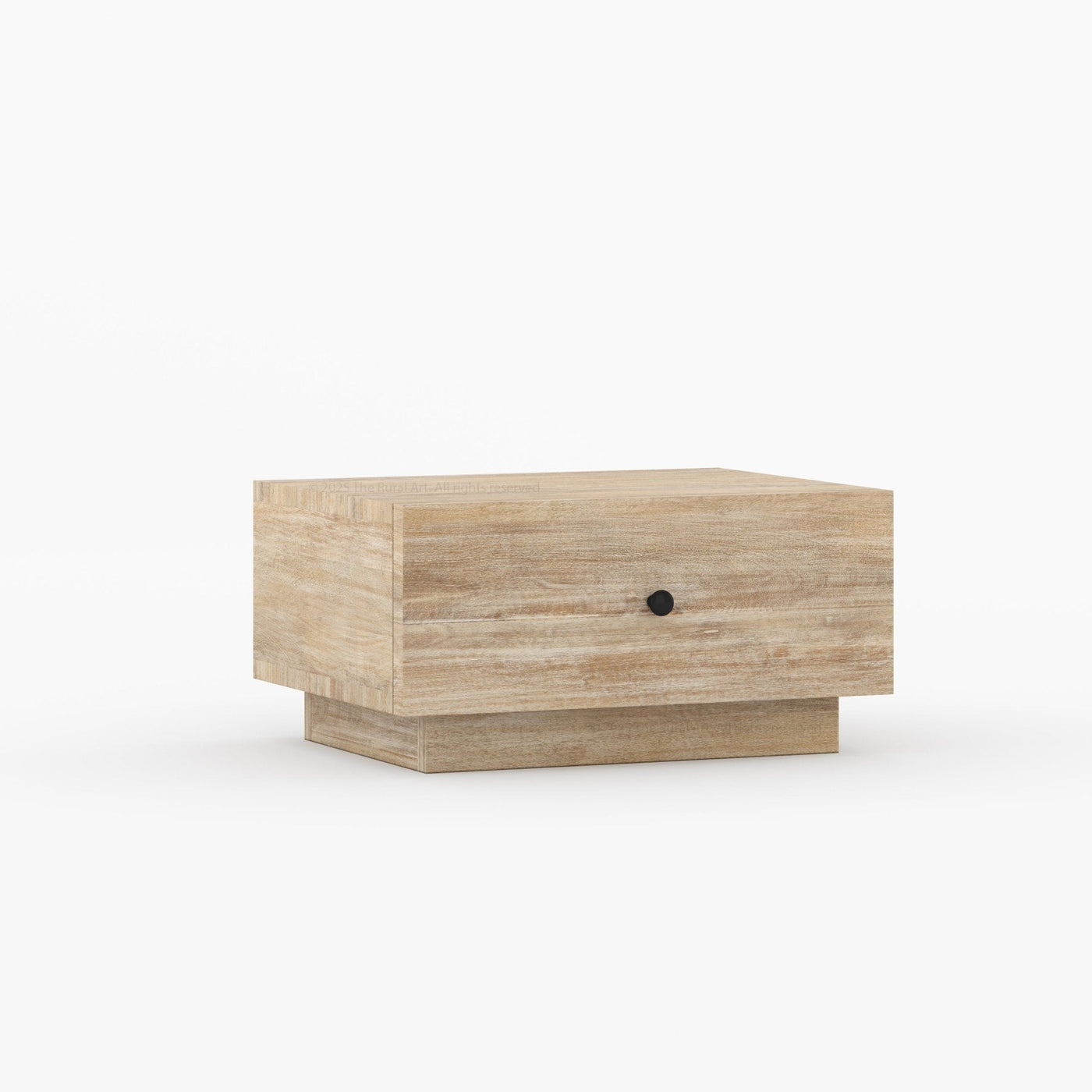 Sheffield Solid Wood Nightstand with Drawer Storage - detail view 9