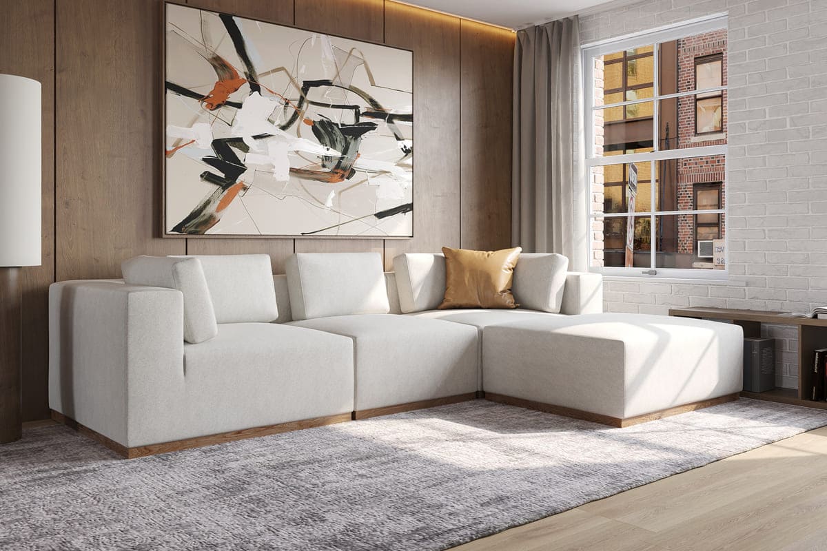 Emerson 3 - Pc Modular Sofa with Ottoman - detail view 14