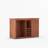 Sonoma Modern Black Bar Cabinet with Mini Fridge Space