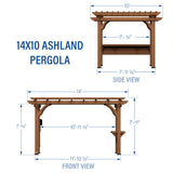 14X10 Ashland Pergola