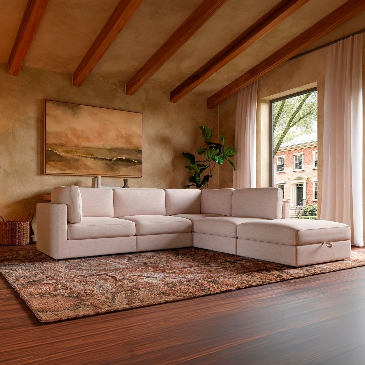 Haven 4 - Pc Modular Sofa with Ottoman - detail view 19