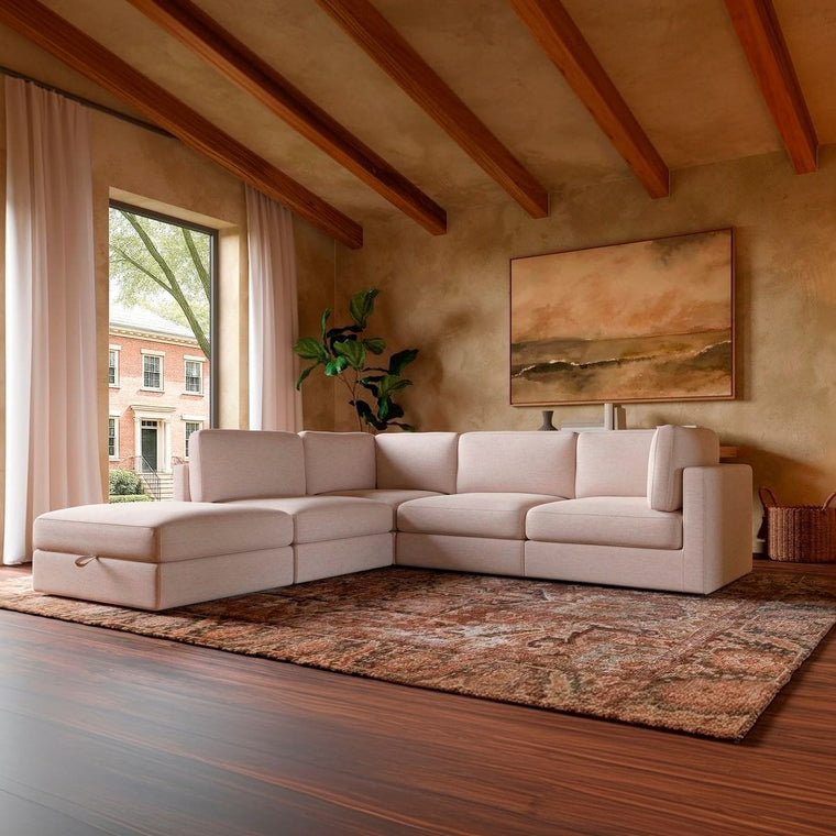 Haven 4 - Pc Modular Sofa with Ottoman