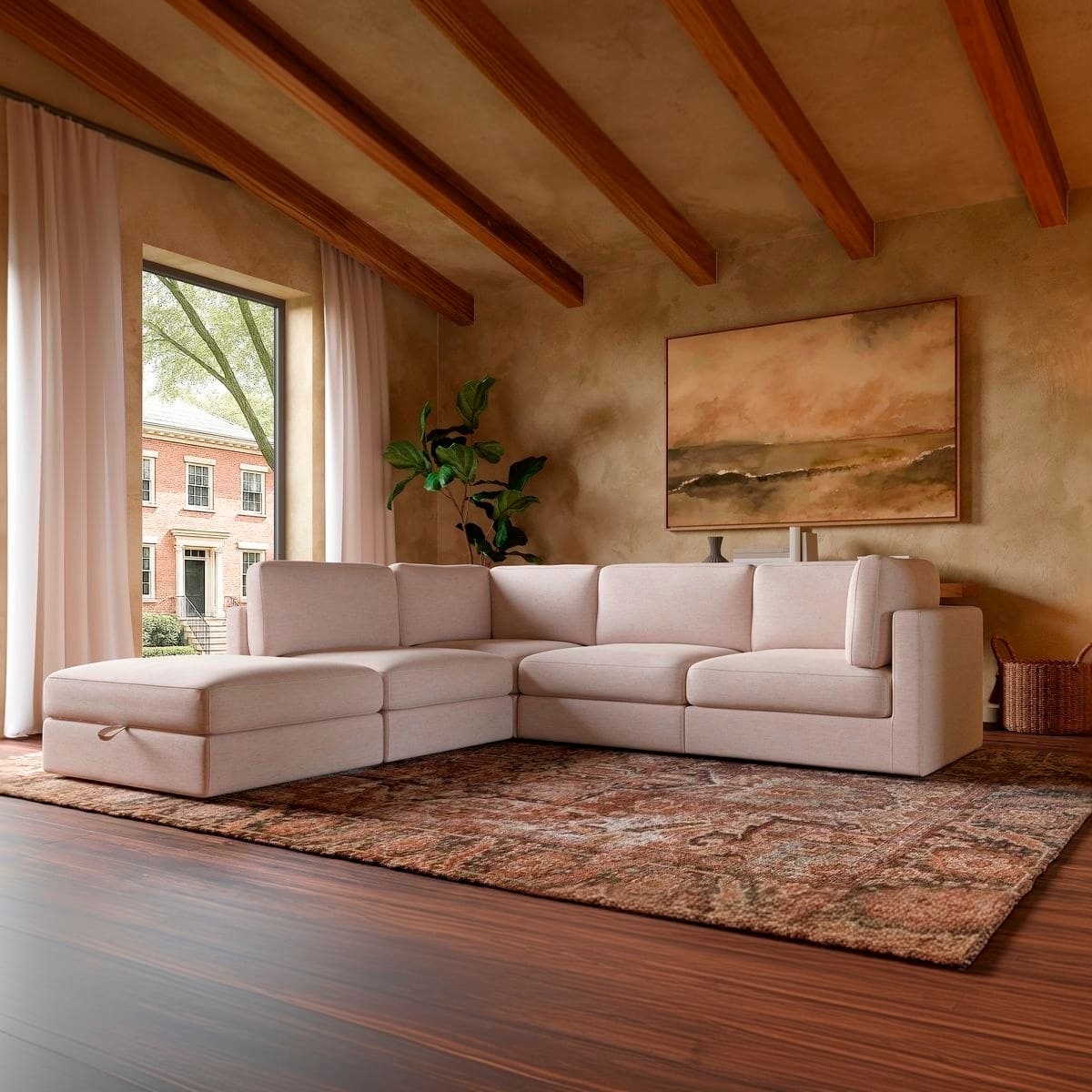 Haven 4 - Pc Modular Sofa with Ottoman