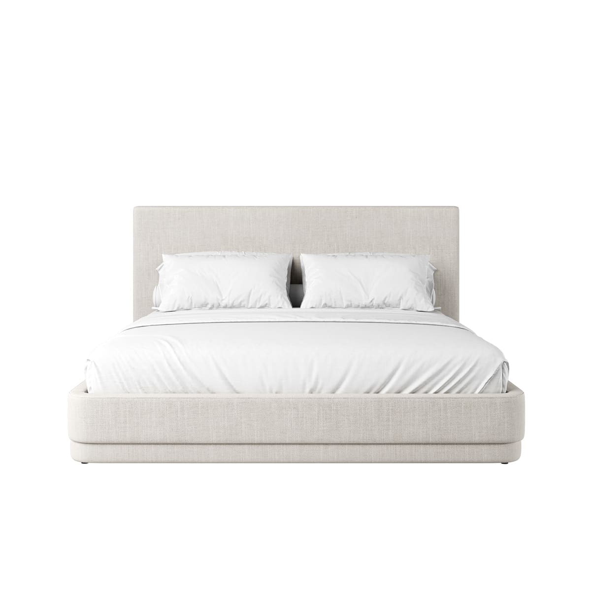 Serene Bed - Minimalist Linen Upholstered - detail view 8