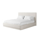 Serene Bed - Minimalist Linen Upholstered