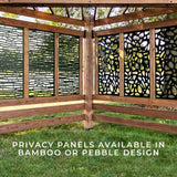 Verona Corner Pergola - Bamboo Panels