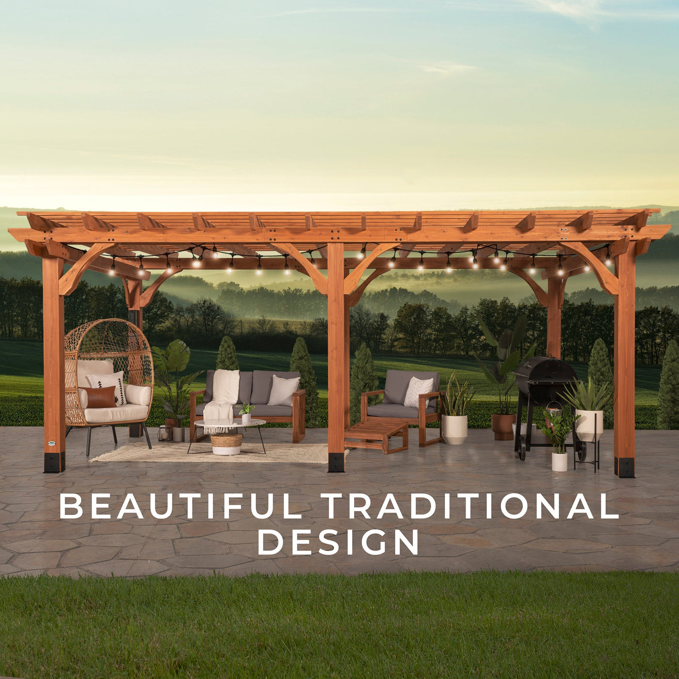 20X12 Beaumont Pergola - detail view 8