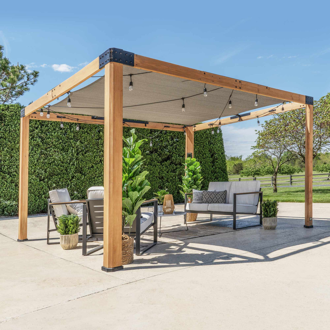 12X10 Brendan Sail Shade Pergola