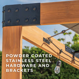 12X10 Brendan Sail Shade Pergola