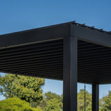 12X10 Sarasota Steel Louvered Pergola