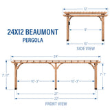 24X12 Beaumont Pergola