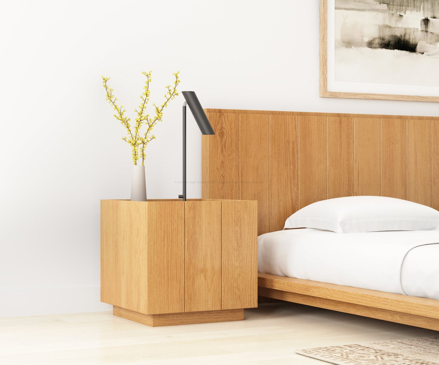 Sierra Vista Nightstand - Premium Teak Wood with a Unique Design