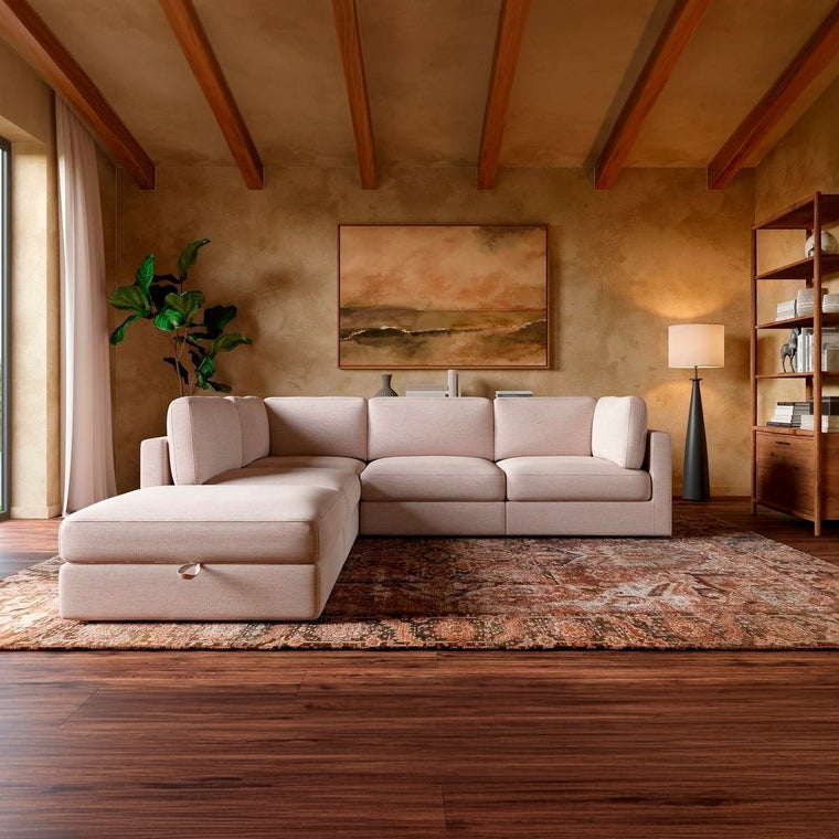 Haven 4 - Pc Modular Sofa with Ottoman - alternate view