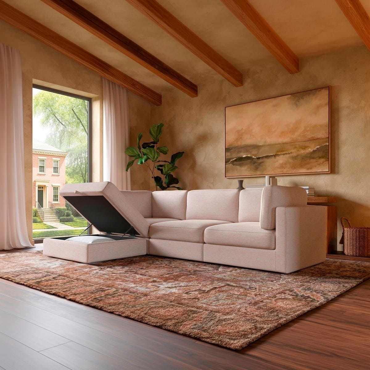Haven 3 - Pc Modular Sofa with Ottoman - detail view 5