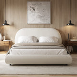 Solana Bed - Curved Boucle Modern
