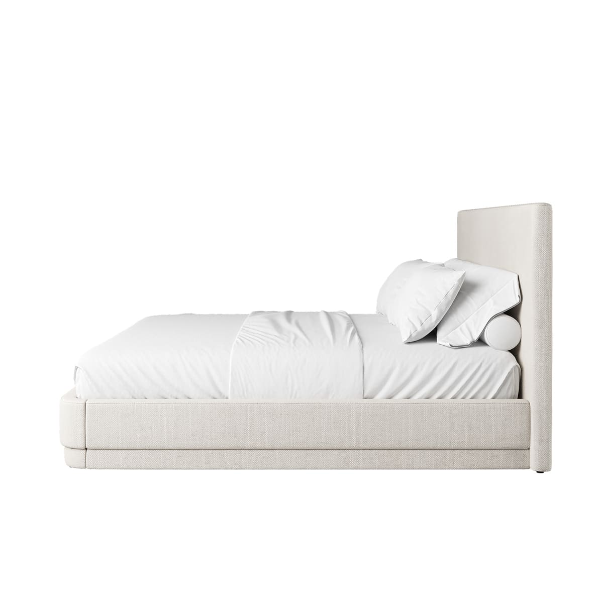 Serene Bed - Minimalist Linen Upholstered - detail view 11