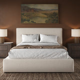 Noelle Storage Bed - Lift - Up Storage - Linen Fabric