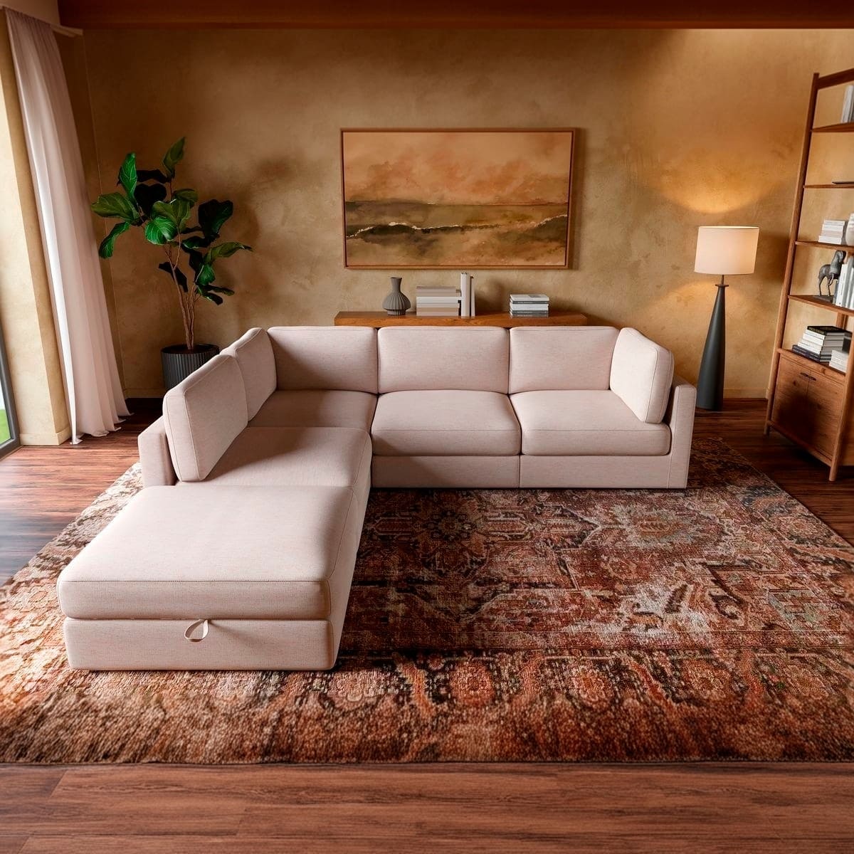 Haven 4 - Pc Modular Sofa with Ottoman - detail view 3