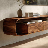 Organic Modern Floating Tv Console for Living Room
