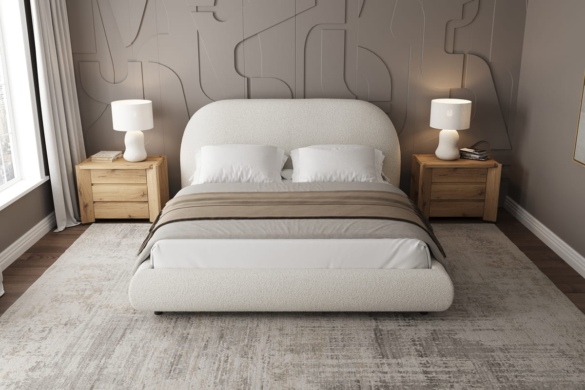 Stella Storage Bed - Boucle Contemporary - detail view 3