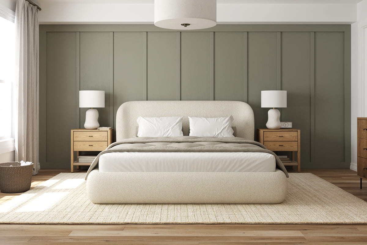 Chelsea Bed - Soft Rounded Upholstered Bed - detail view 72