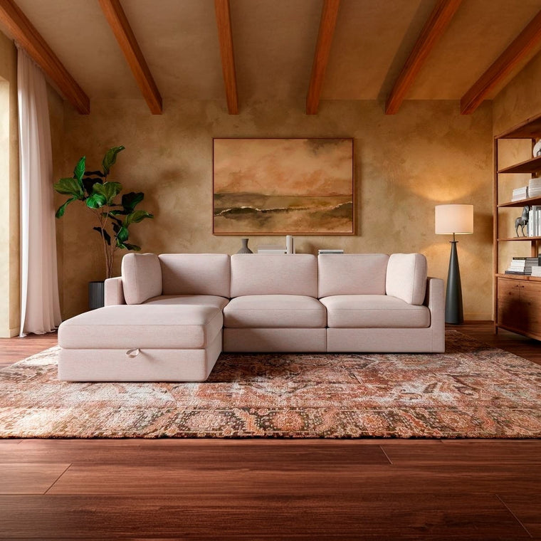 Haven 3 - Pc Modular Sofa with Ottoman - alternate view