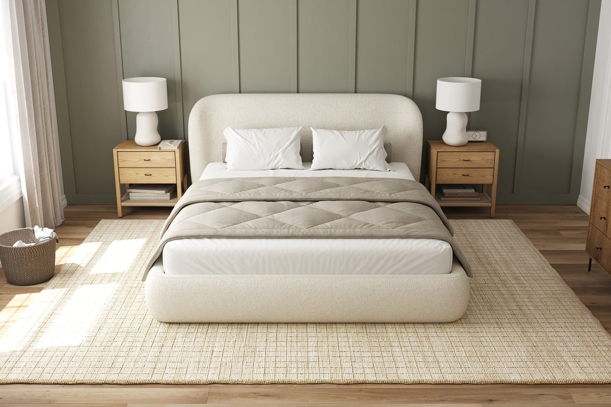 Chelsea Bed - Soft Rounded Upholstered Bed - detail view 73