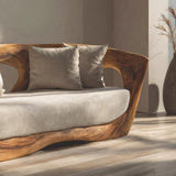 Modern Sculpted Sofa for Living Room Decor