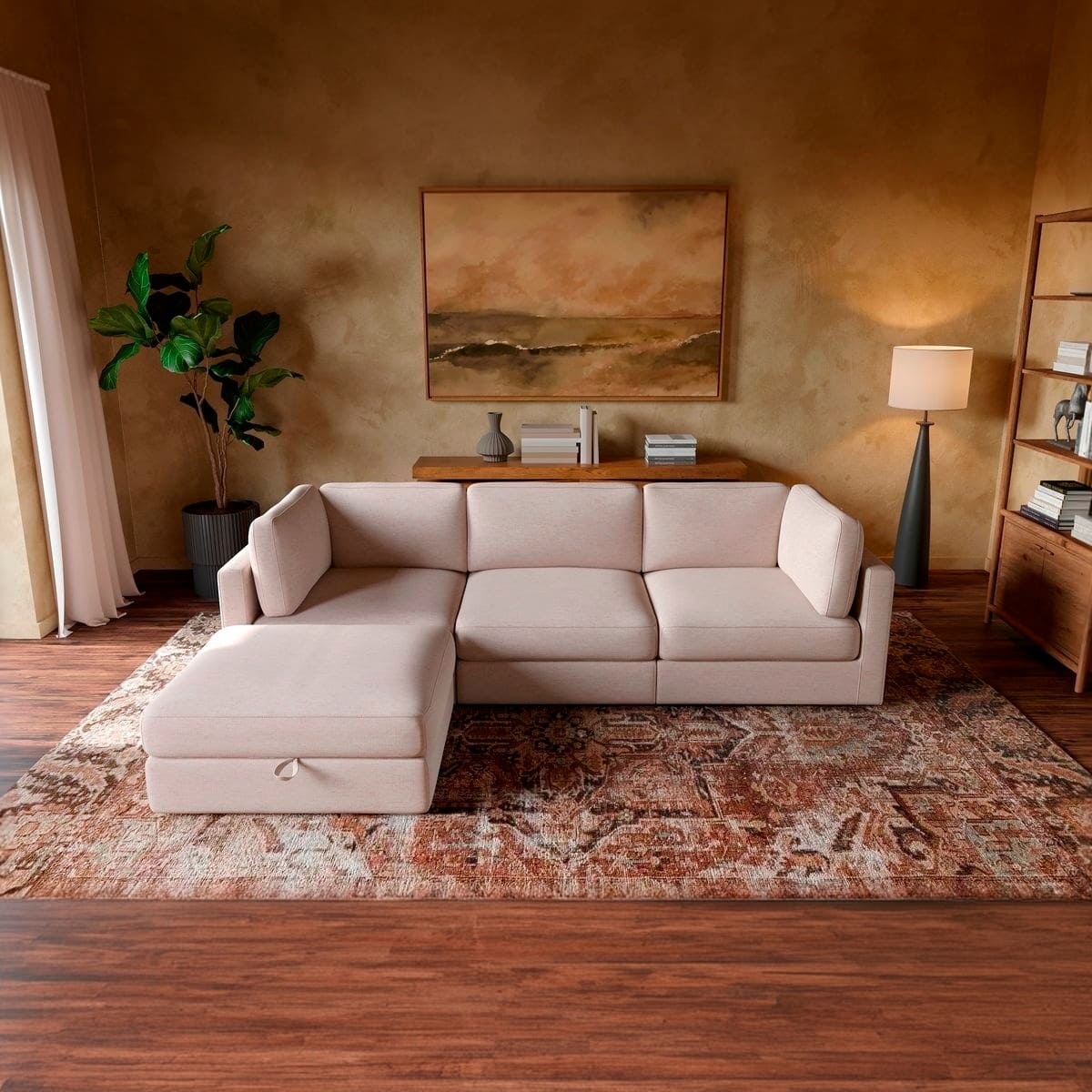Haven 3 - Pc Modular Sofa with Ottoman - detail view 3