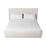 Serene Bed - Minimalist Linen Upholstered