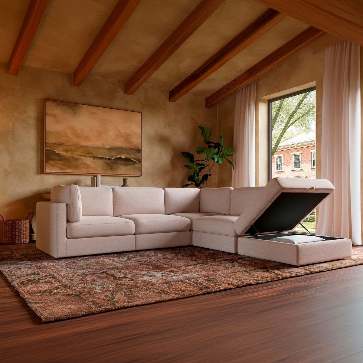 Haven 4 - Pc Modular Sofa with Ottoman - detail view 22
