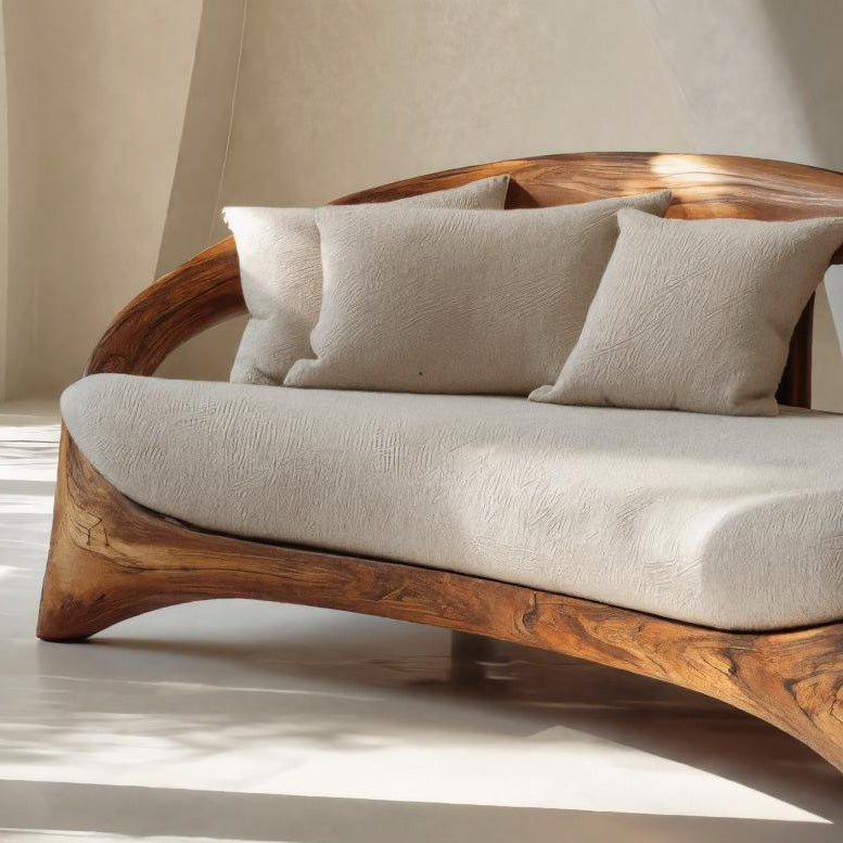 Organic Curved Sofa for Living Room Furniture - detail view 3