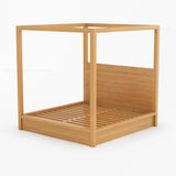Orlando Solid Wood Canopy Platform Bed with Tall Headboard