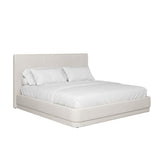 Serene Bed - Minimalist Linen Upholstered