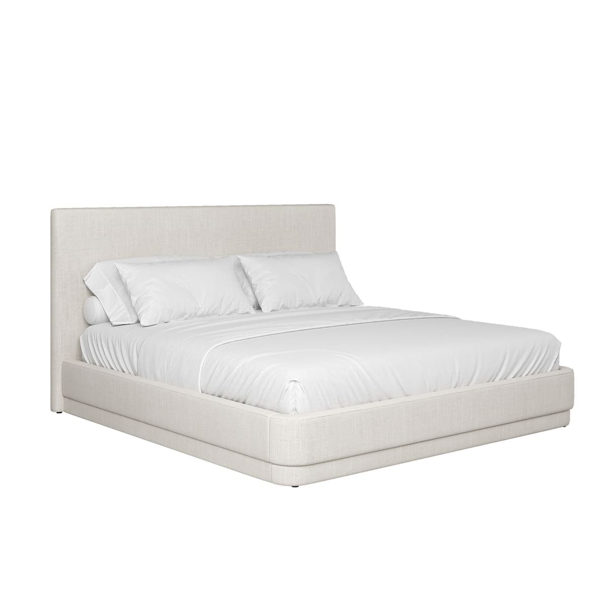 Serene Bed - Minimalist Linen Upholstered - detail view 12