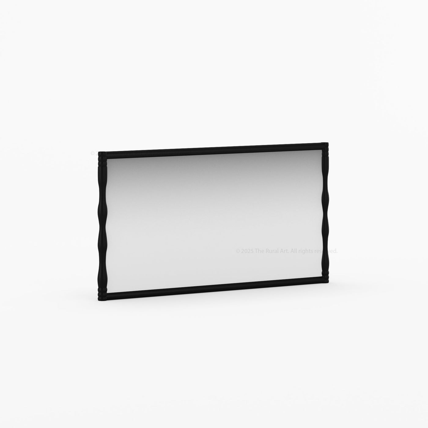 Jasper Solid Wood Mirror Frame with Sculpted Vertical Edges - detail view 6